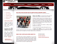 Tablet Screenshot of advancetechcollision.com
